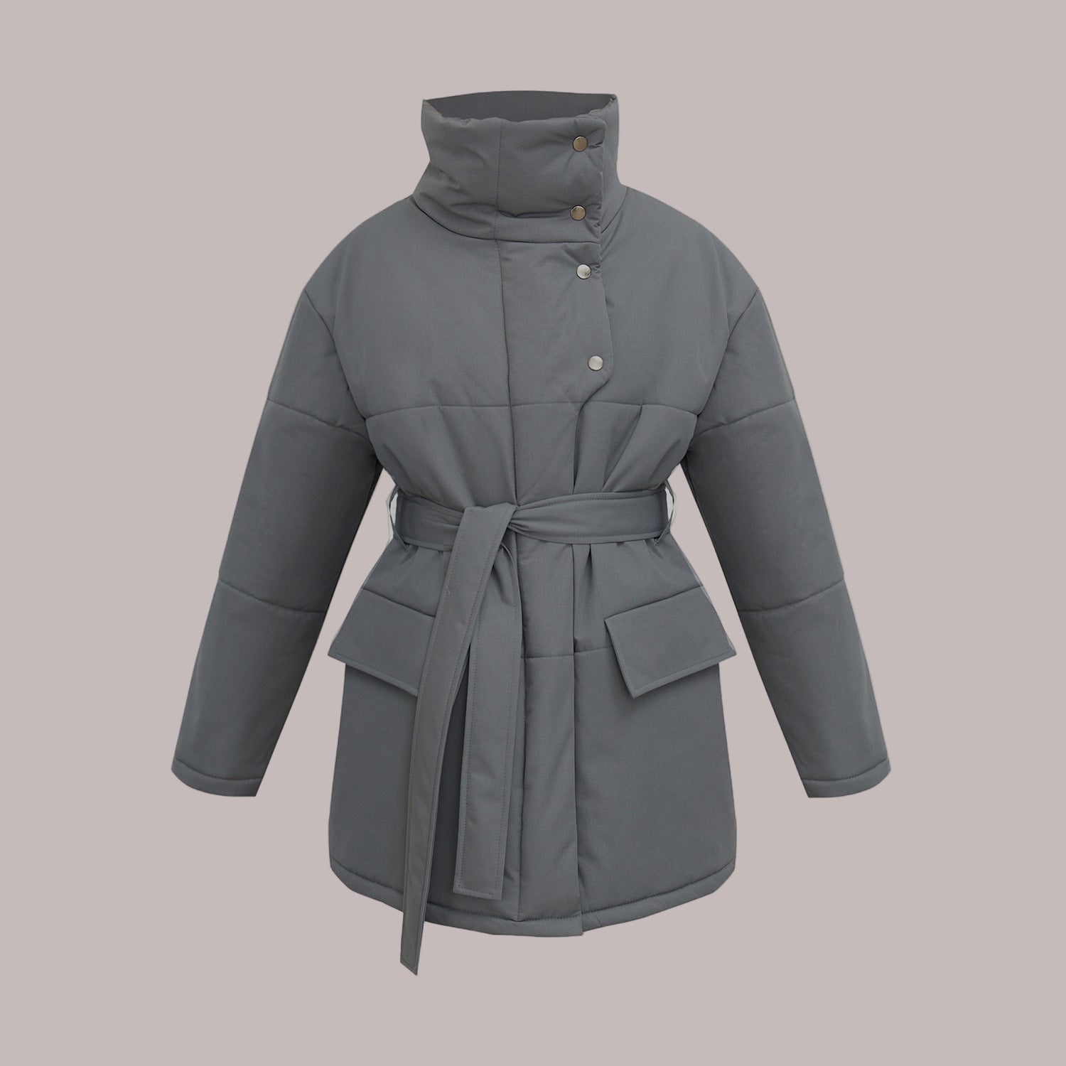 Studio Harvyn | Women - Quilted Cotton Jacket - Oversized & Belted