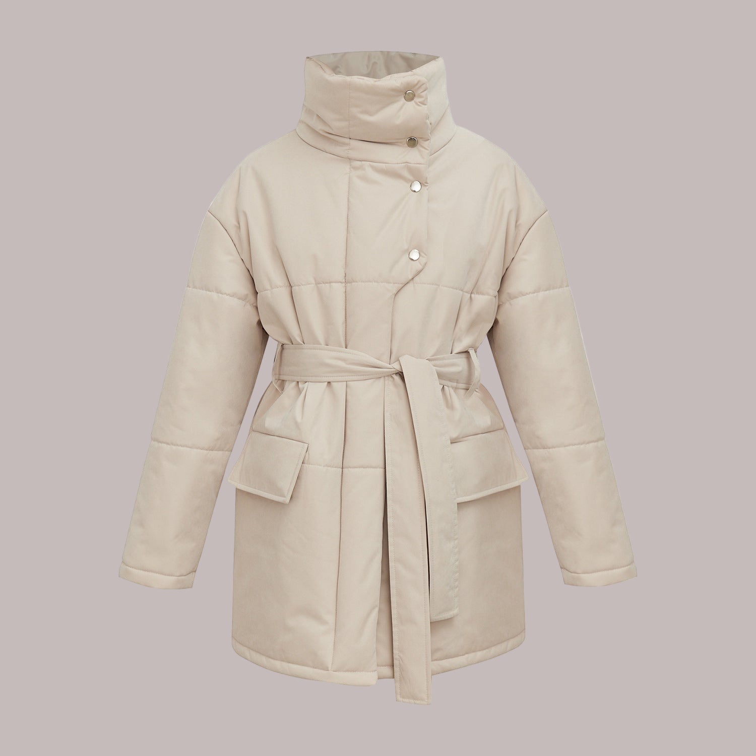 Studio Harvyn | Women - Quilted Cotton Jacket - Oversized & Belted