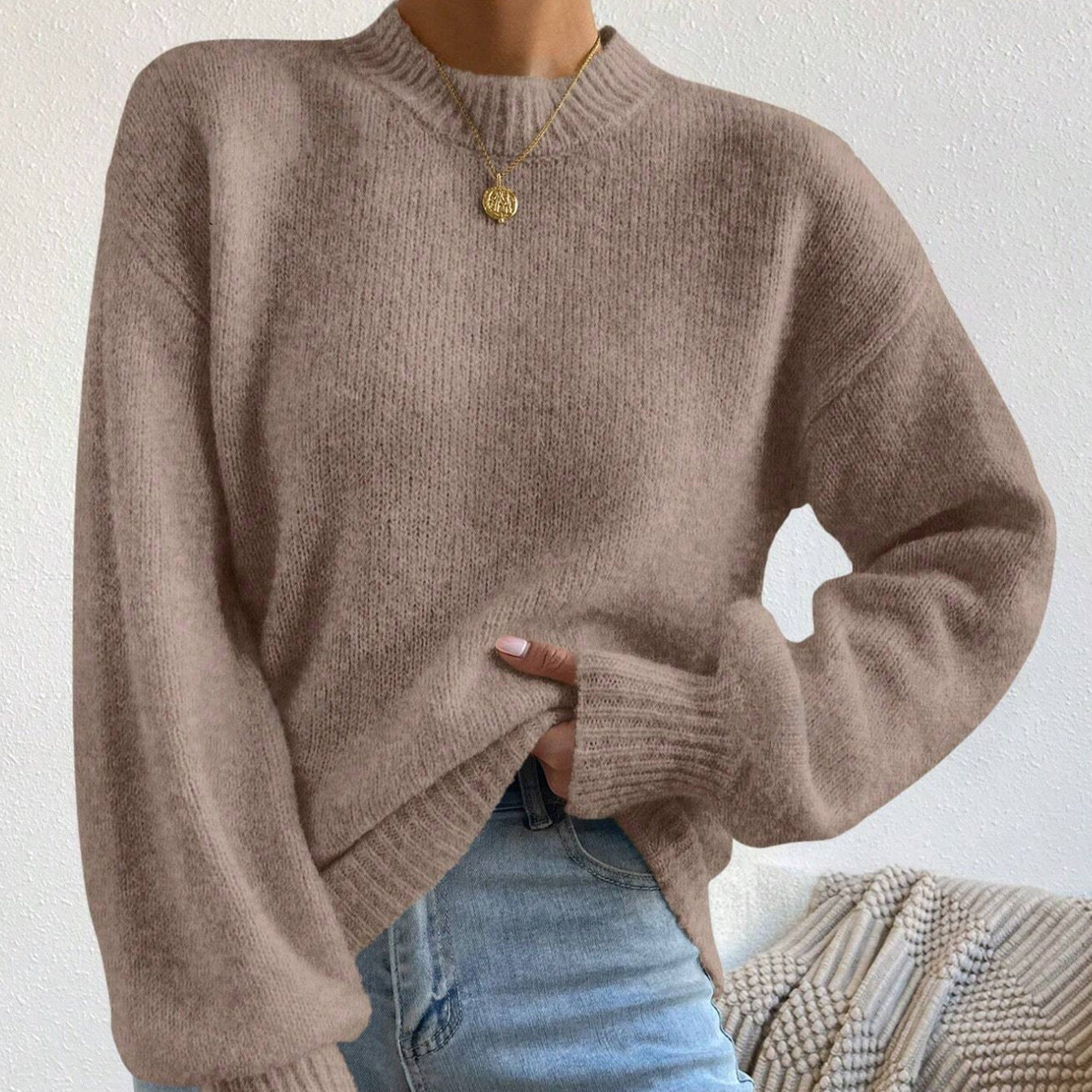 Studio Harvyn | Women - Relaxed Fit Knit Jumper - Soft Wool Feel