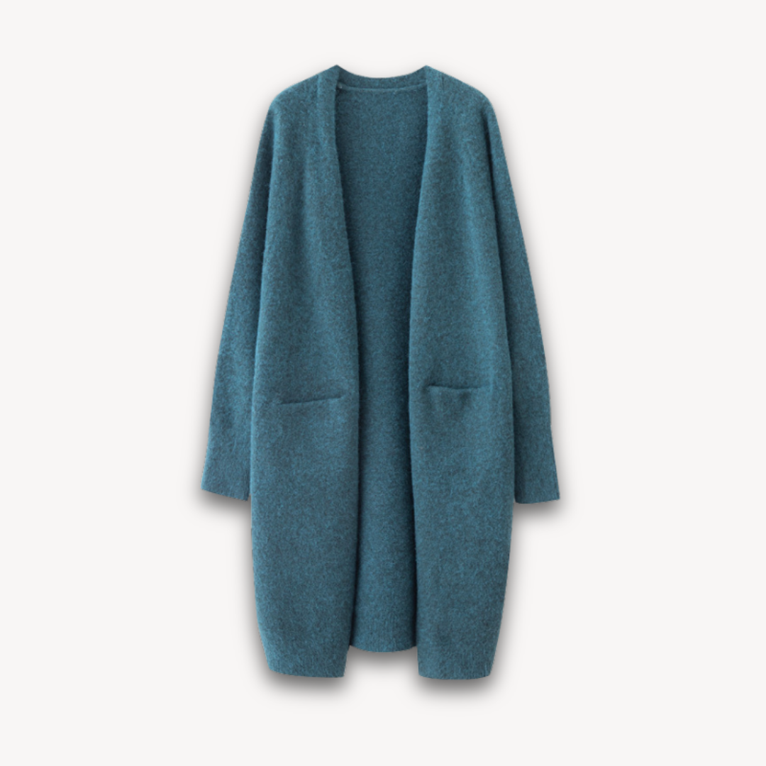 Studio Harvyn | Women - Long Cardigan Coat - Cosy Knit Style