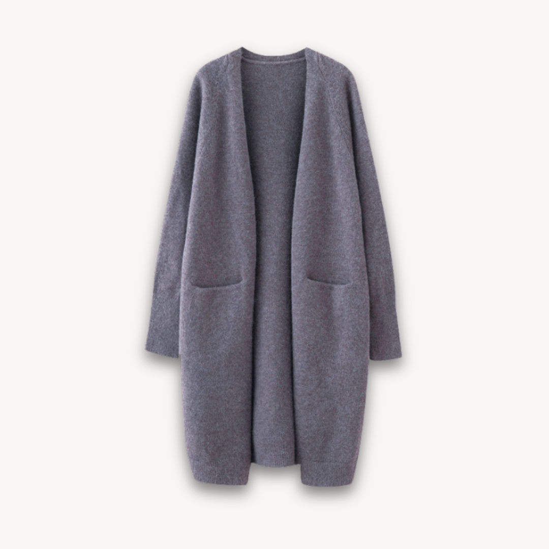 Studio Harvyn | Women - Long Cardigan Coat - Cosy Knit Style