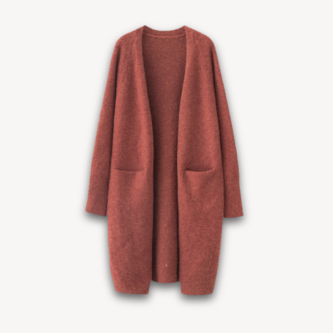 Studio Harvyn | Women - Long Cardigan Coat - Cosy Knit Style