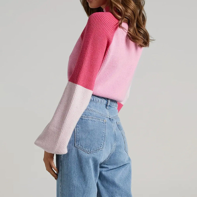 Studio Harvyn | Women - Oversized Cropped Pullover Jumper - Ribbed Knit