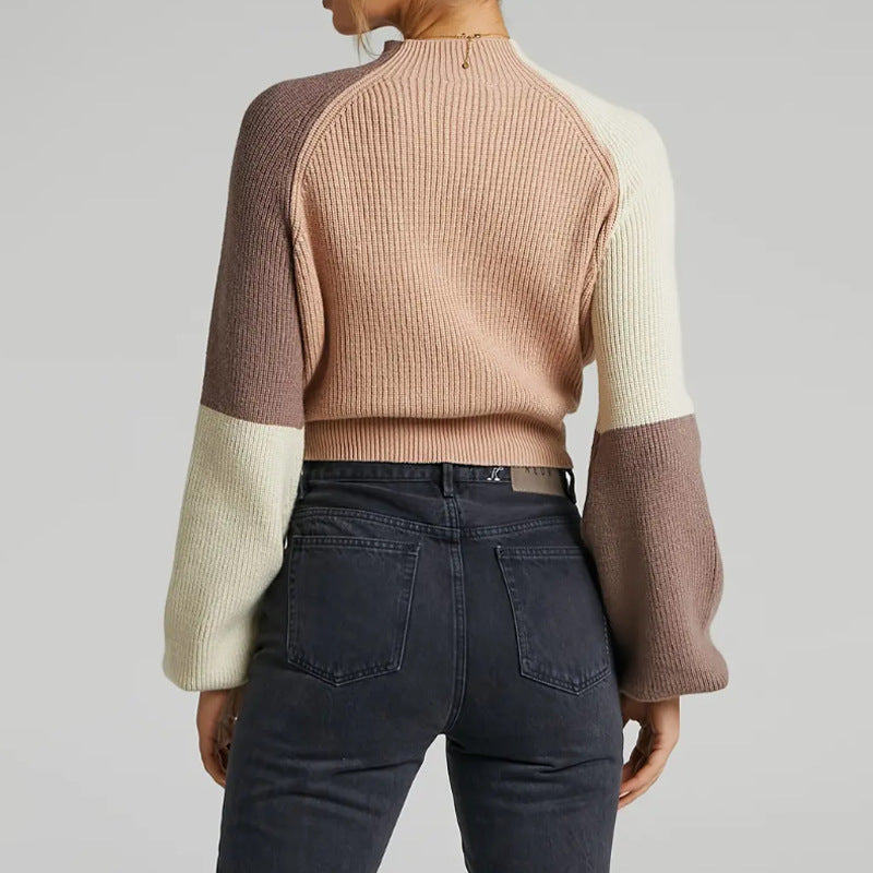 Studio Harvyn | Women - Oversized Cropped Pullover Jumper - Ribbed Knit