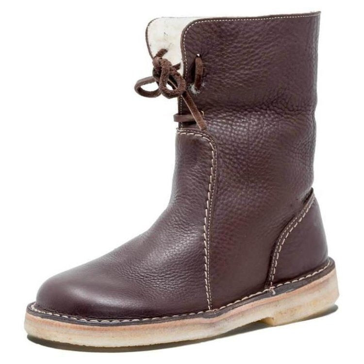 Studio Harvyn | Women – Shearling-Lined Ankle Boots - Foldable Cuff
