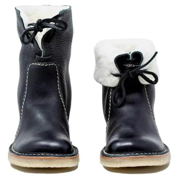 Studio Harvyn | Women – Shearling-Lined Ankle Boots - Foldable Cuff