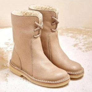 Studio Harvyn | Women – Shearling-Lined Ankle Boots - Foldable Cuff