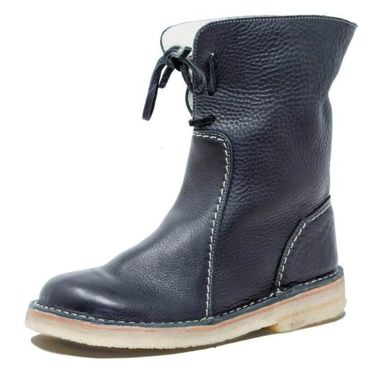Studio Harvyn | Women – Shearling-Lined Ankle Boots - Foldable Cuff