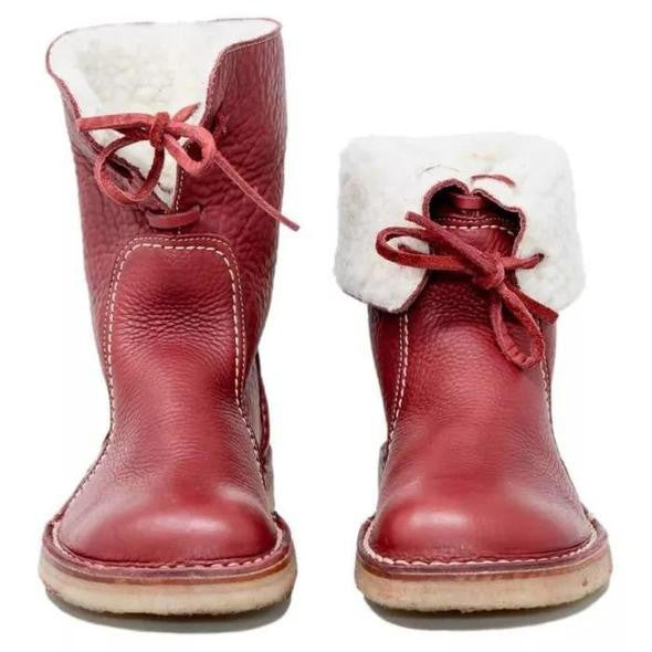 Studio Harvyn | Women – Shearling-Lined Ankle Boots - Foldable Cuff