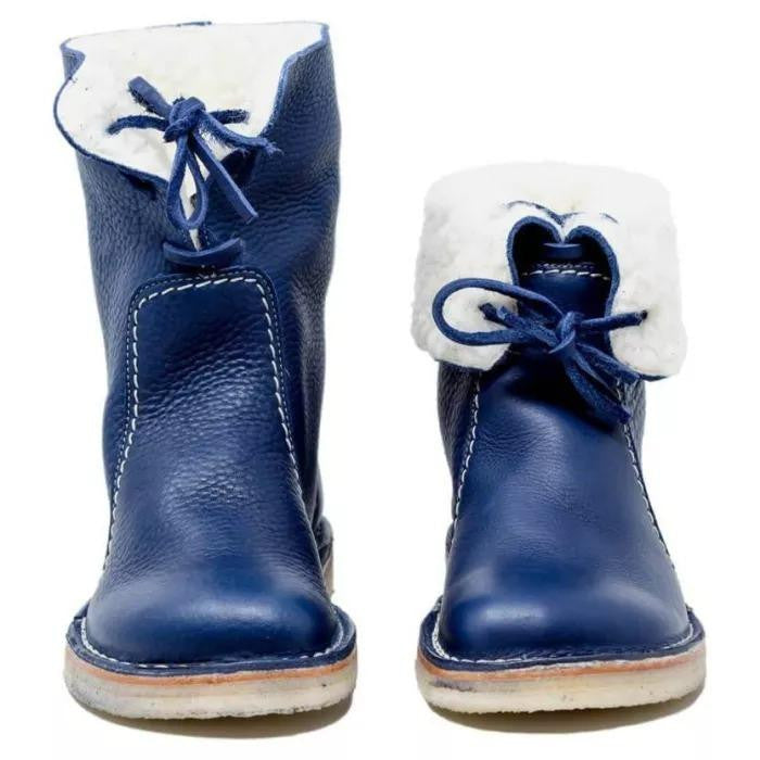 Studio Harvyn | Women – Shearling-Lined Ankle Boots - Foldable Cuff