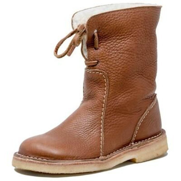 Studio Harvyn | Women – Shearling-Lined Ankle Boots - Foldable Cuff