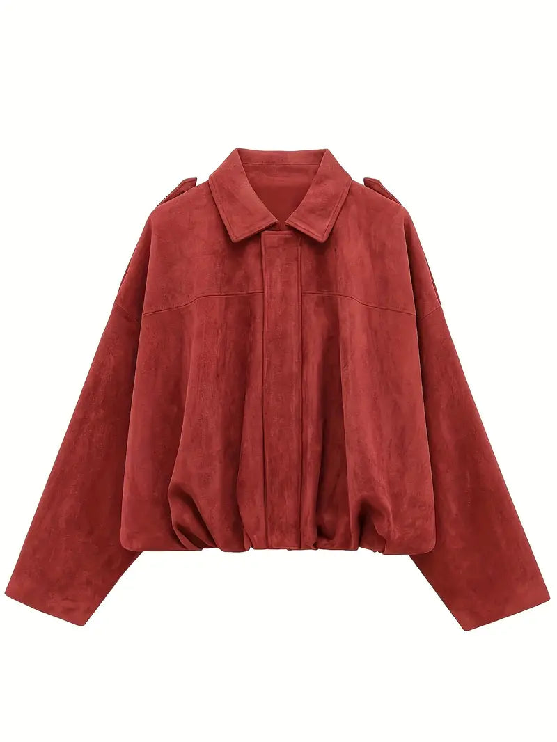 Studio Harvyn | Women - Oversized Short Jacket – Faux Suede