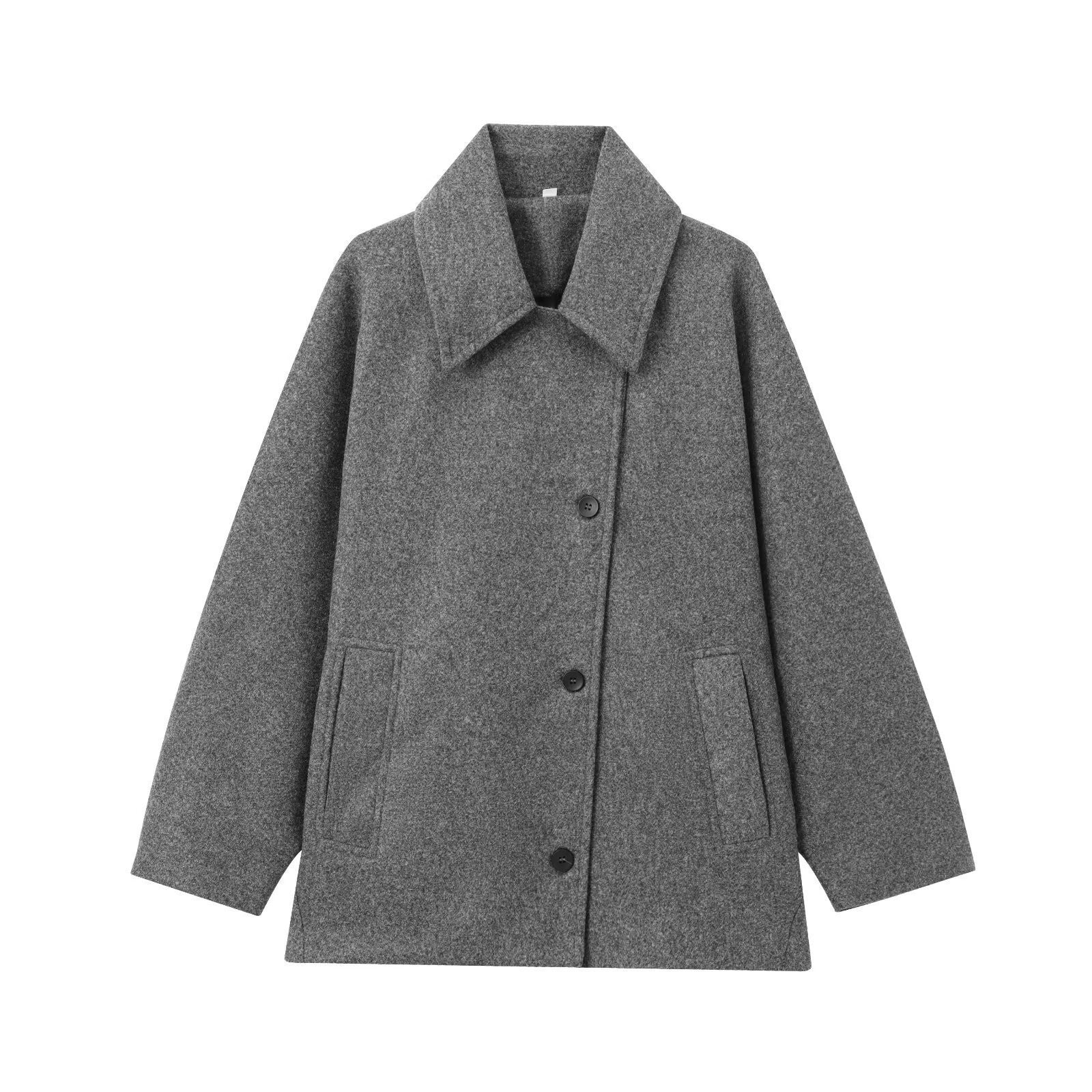 Studio Harvyn | Women - Oversized Wool Jacket - Wide Collar