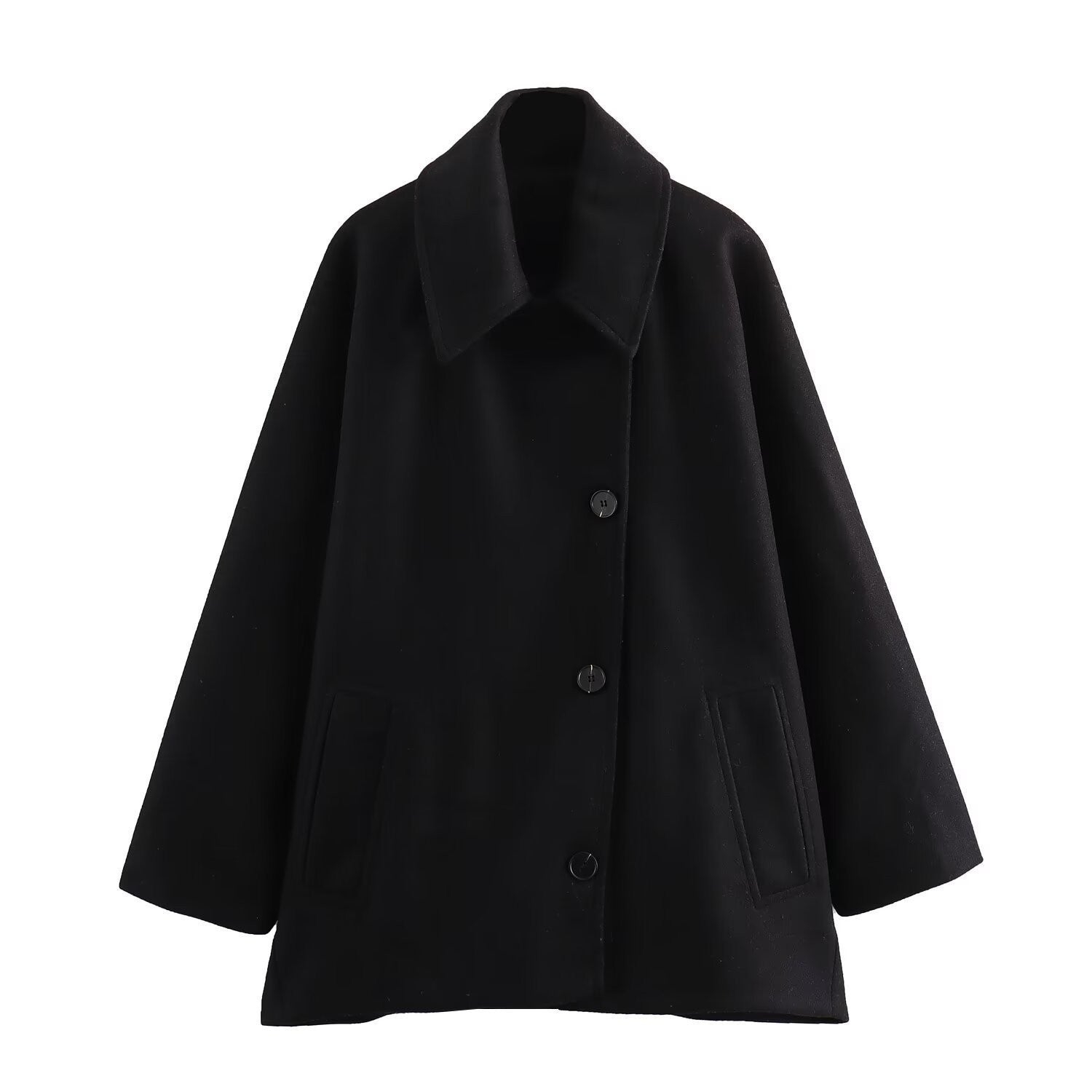 Studio Harvyn | Women - Oversized Wool Jacket - Wide Collar