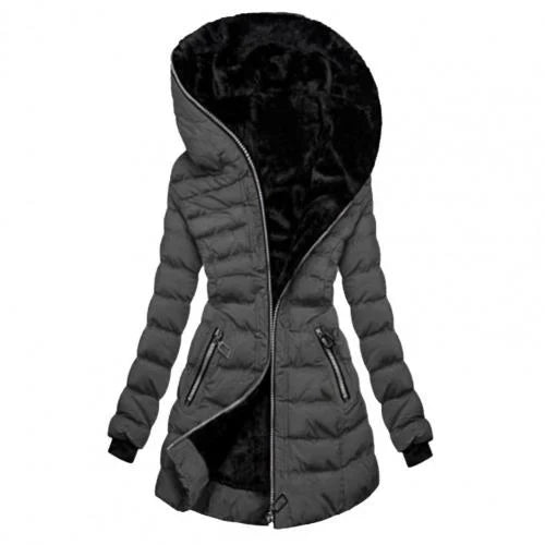 Studio Harvyn | Women - Long Zip Hooded Jacket - Padded Coat
