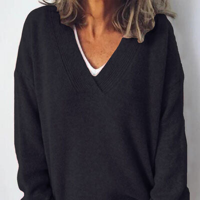 Studio Harvyn | Women - V-Neck Jumper – Oversized Fit