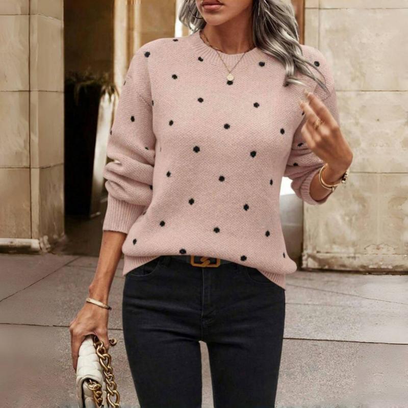 Studio Harvyn | Women - Polka Dot Knit Jumper - Stylish Design