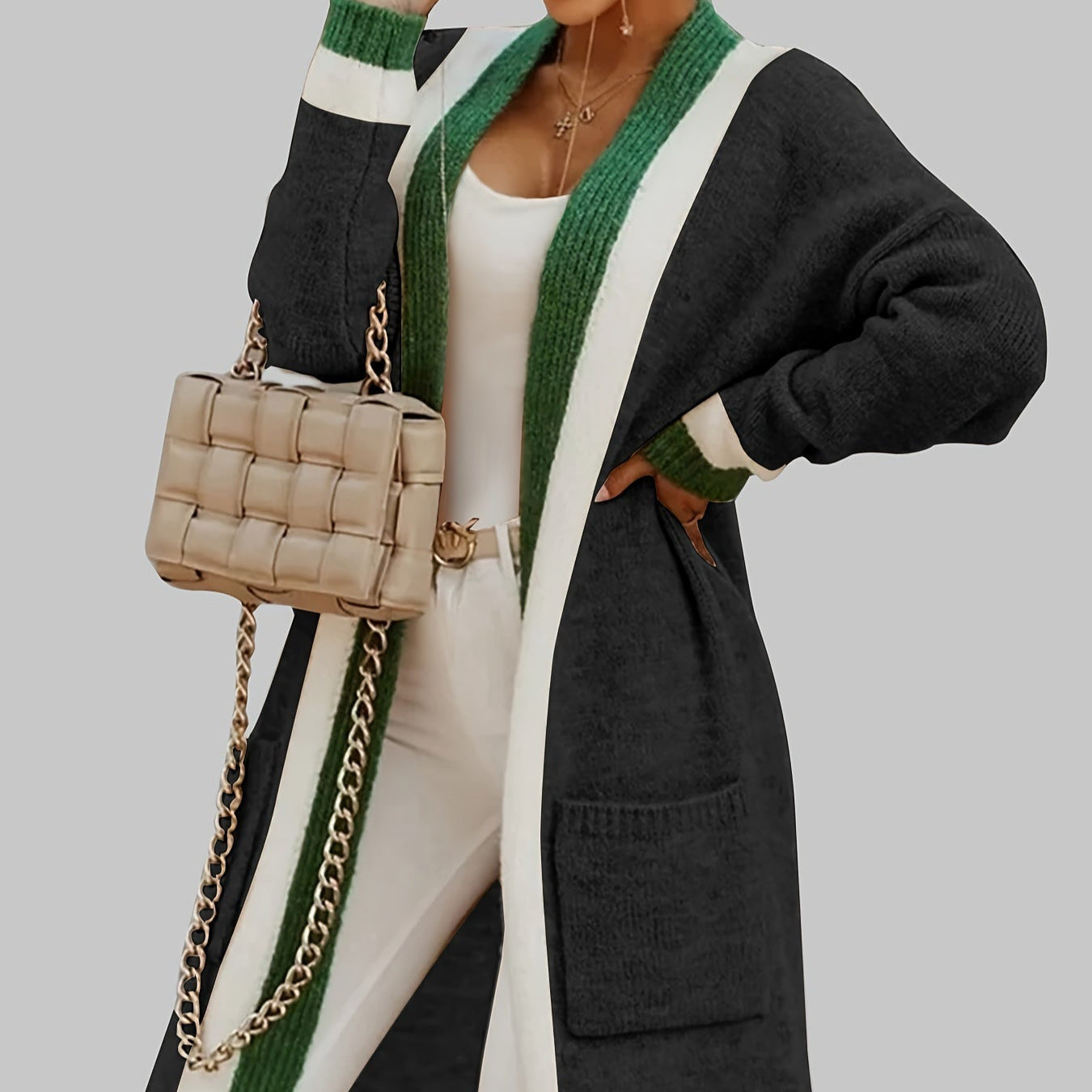 Studio Harvyn | Women – Long Cardigan - Vintage Style