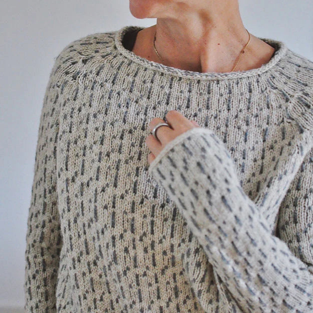 Studio Harvyn | Women - Knitted Jumper - Elegant Grey Long Sleeve