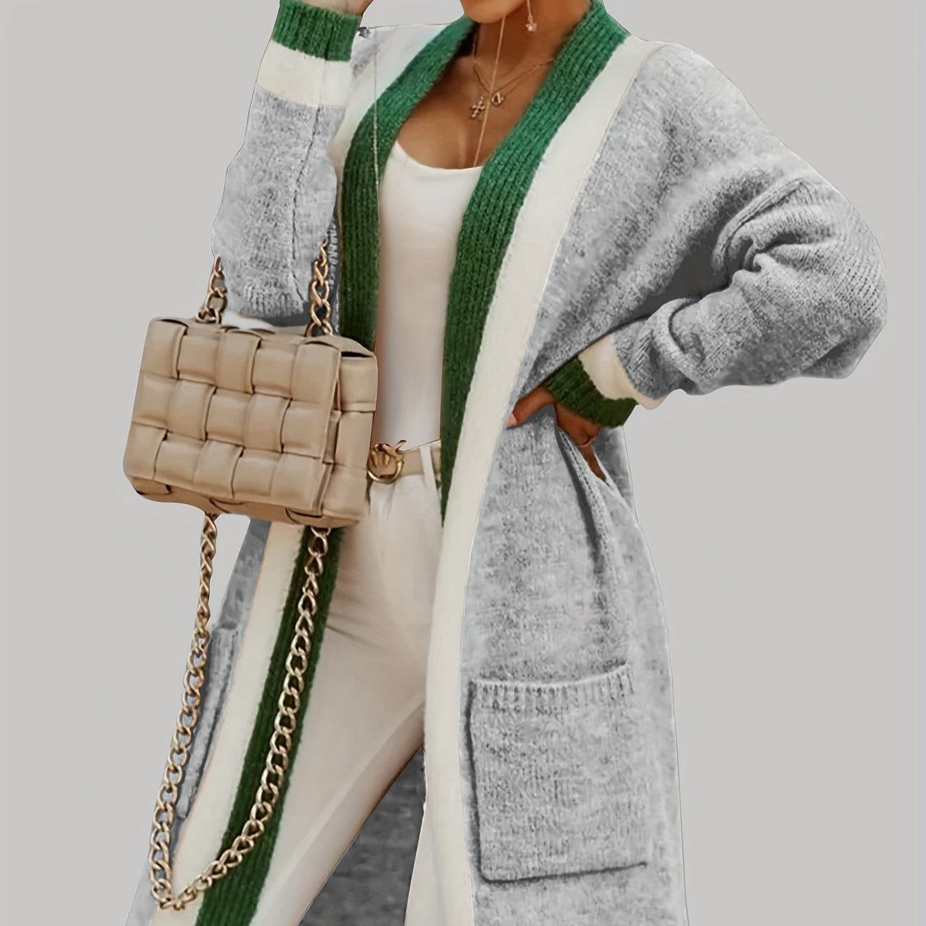 Studio Harvyn | Women – Long Cardigan - Vintage Style