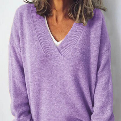 Studio Harvyn | Women - V-Neck Jumper – Oversized Fit