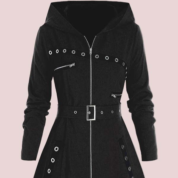 Studio Harvyn | Women - A-Line Hooded Coat - Wool Feel