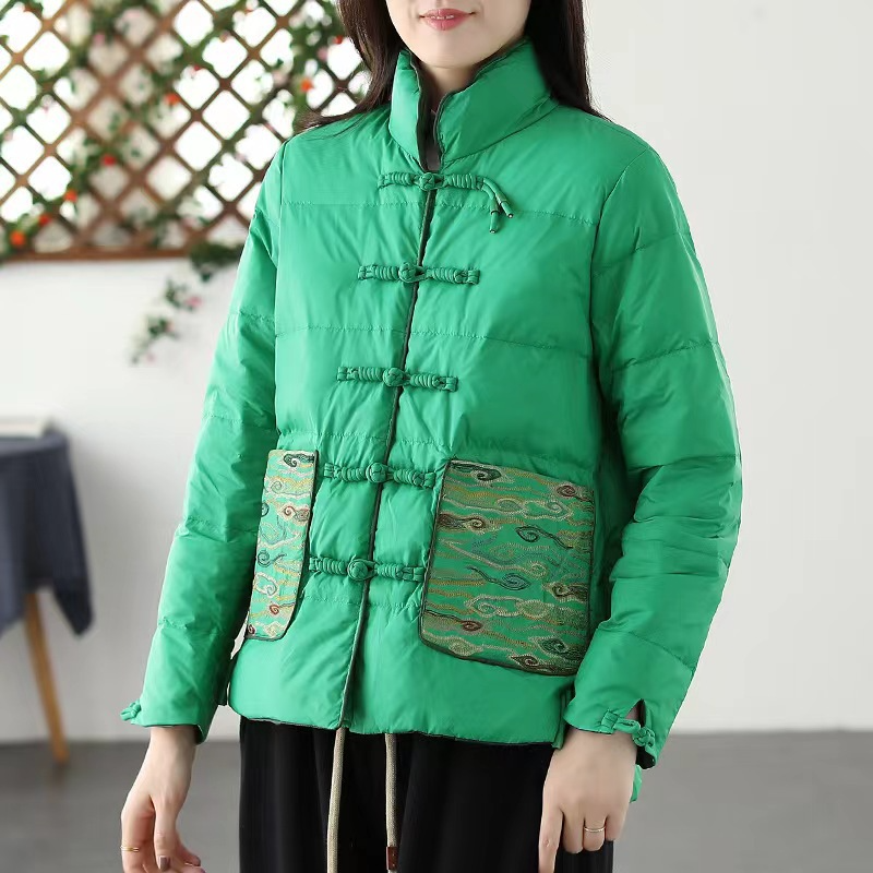 Studio Harvyn | Women - Stand Collar Padded Jacket - Loose Fit