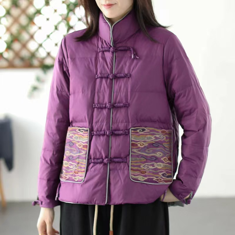 Studio Harvyn | Women - Stand Collar Padded Jacket - Loose Fit