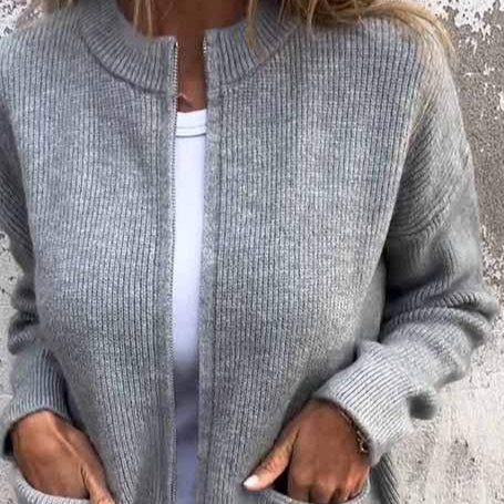 Studio Harvyn | Women – Open Front Knit Cardigan – Relaxed Fit