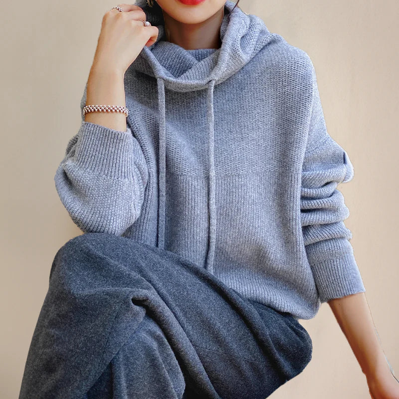Studio Harvyn | Women – Oversized Turtleneck Sweater - Wool Blend