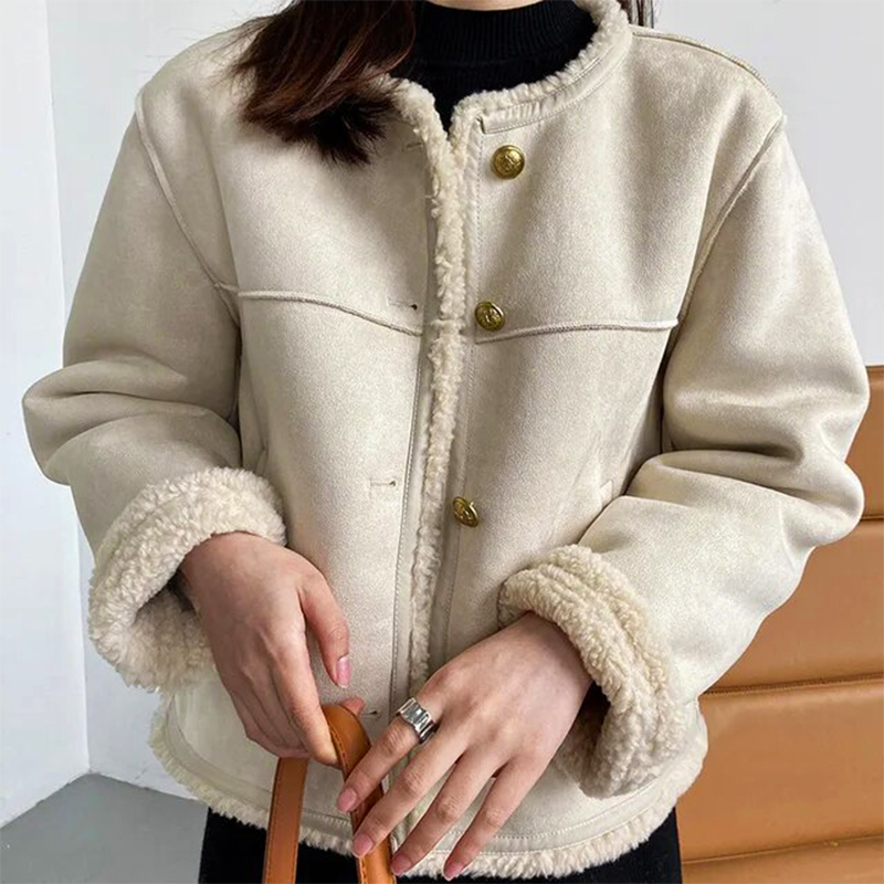 Studio Harvyn | Women – Cosy Vintage Suede Jacket - Stylish Fit