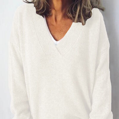 Studio Harvyn | Women - V-Neck Jumper – Oversized Fit