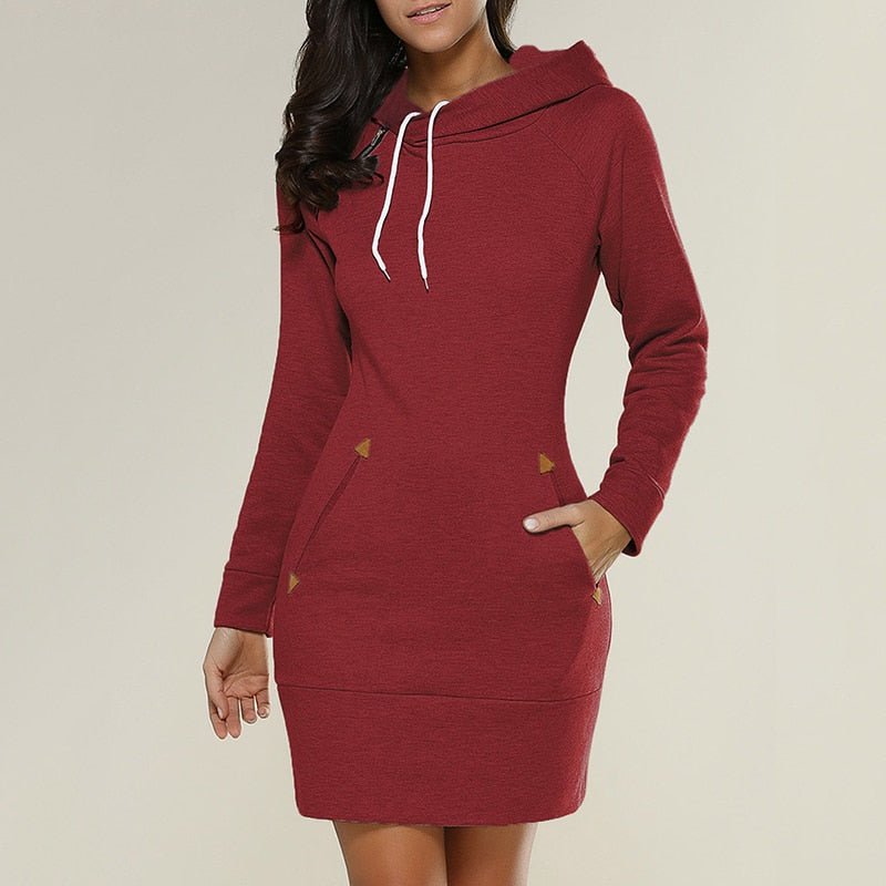 Studio Harvyn | Women - Jumper Dress - Cosy Hood & Pockets