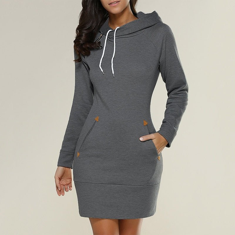 Studio Harvyn | Women - Jumper Dress - Cosy Hood & Pockets
