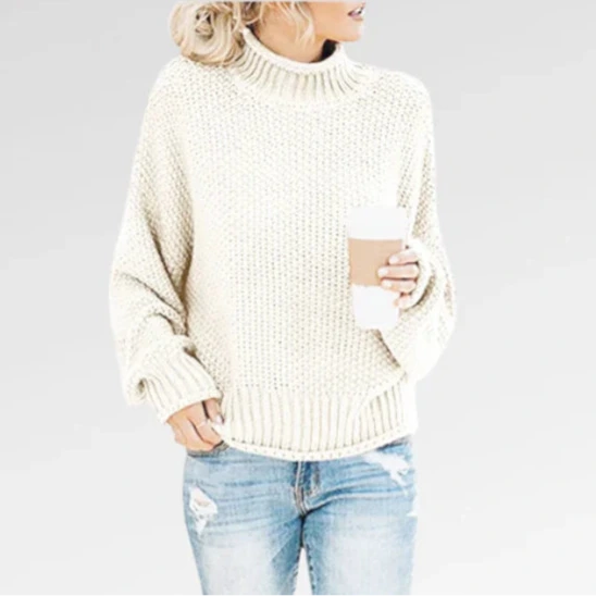 Studio Harvyn | Women - Knitted Jumper - Turtleneck Warm Loose Fit