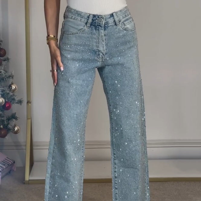 Studio Harvyn | Women - Glittery Jeans - Trendy Fit