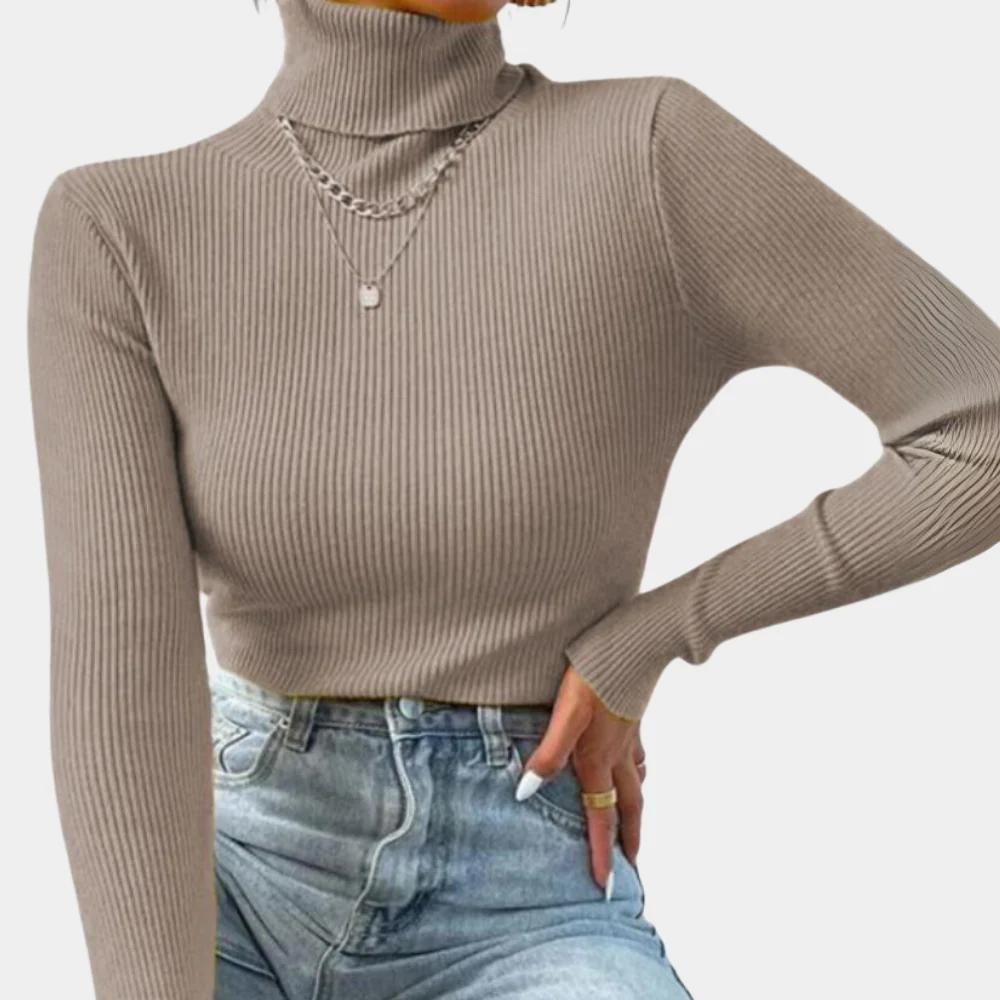 Studio Harvyn | Women - Ribbed Jumper - Turtleneck Style