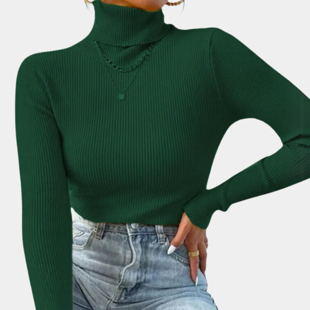 Studio Harvyn | Women - Ribbed Jumper - Turtleneck Style