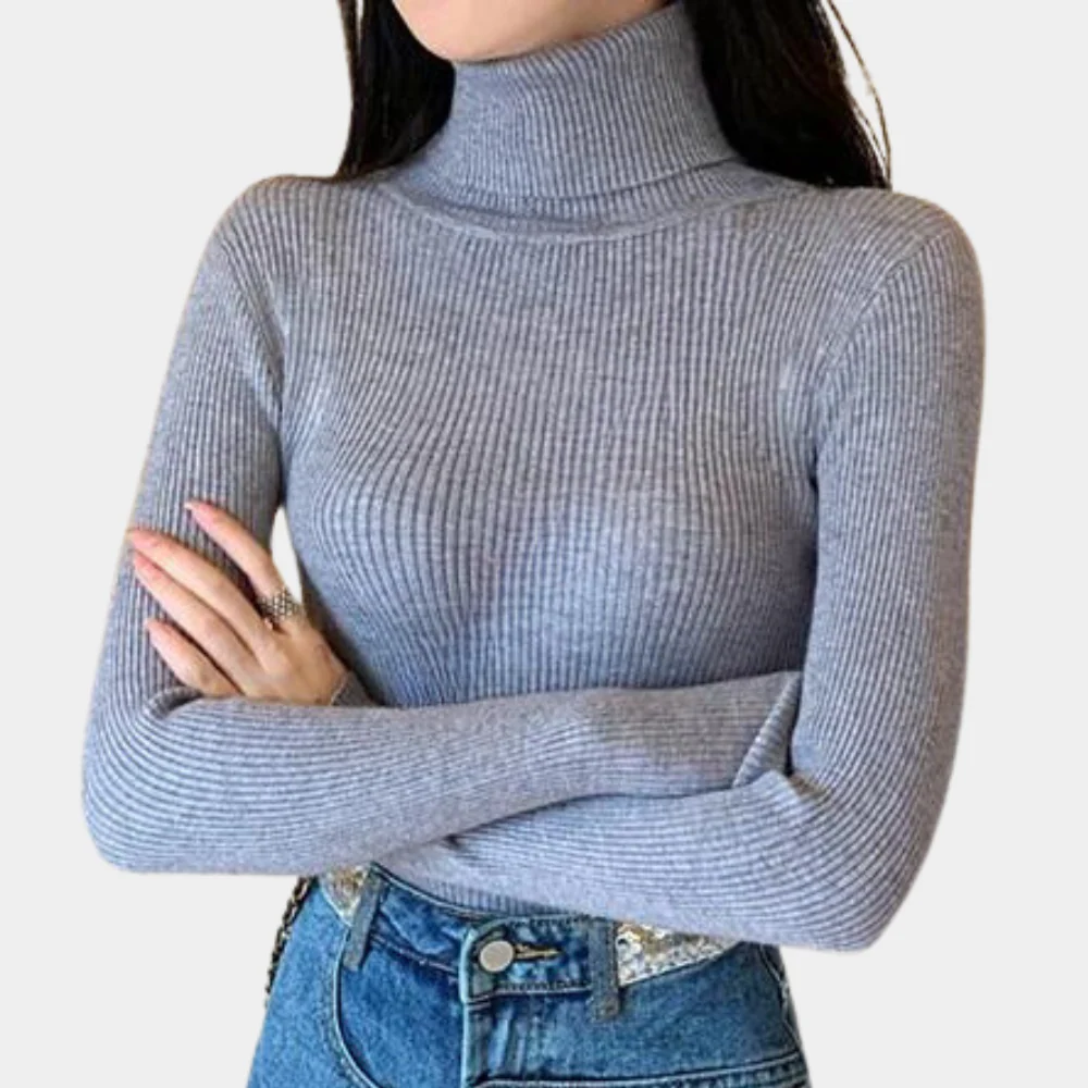 Studio Harvyn | Women - Ribbed Jumper - Turtleneck Style