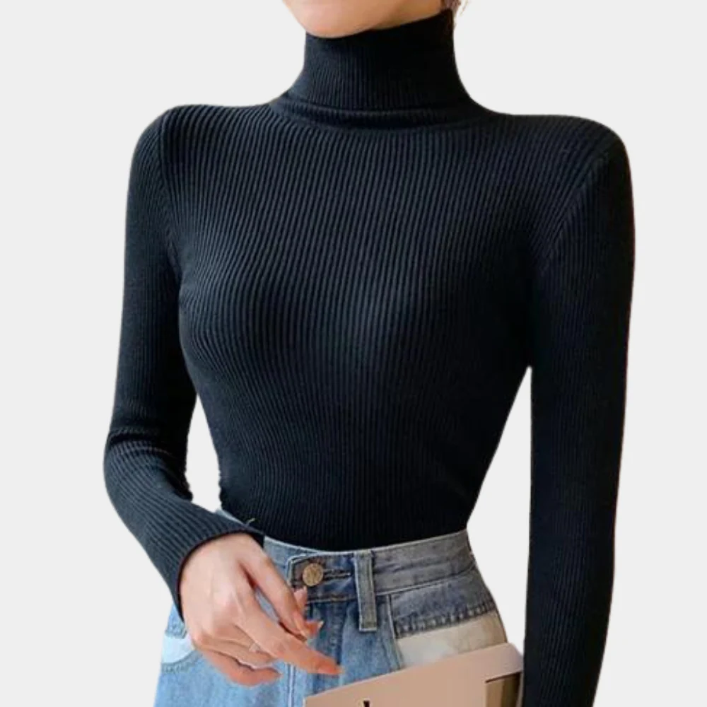 Studio Harvyn | Women - Ribbed Jumper - Turtleneck Style
