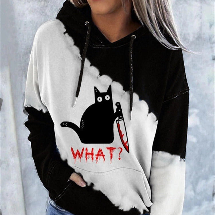 Studio Harvyn | Women – Abstract Print Hoodie - Cotton Blend