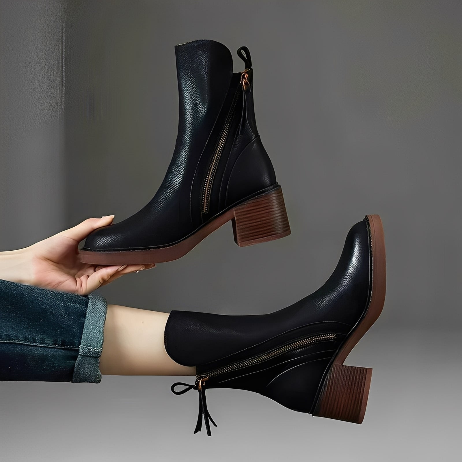 Studio Harvyn | Women - Stylish Leather Ankle Boots