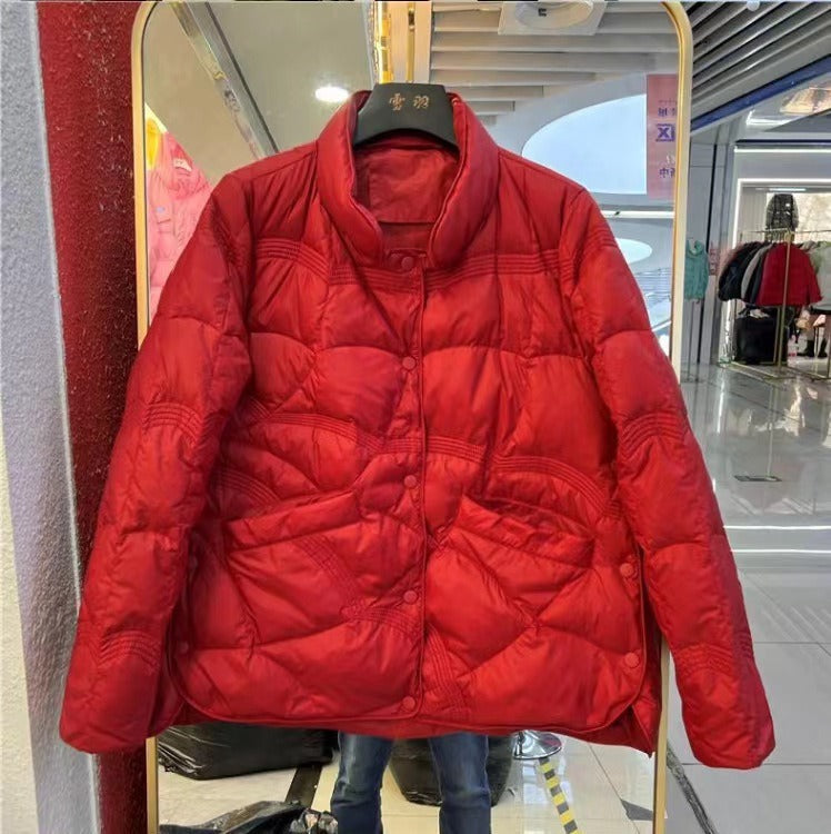 Studio Harvyn | Women – Quilted Lightweight Down Coat - Hip Length