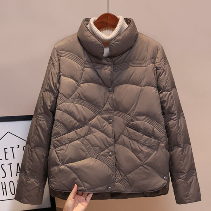 Studio Harvyn | Women – Quilted Lightweight Down Coat - Hip Length