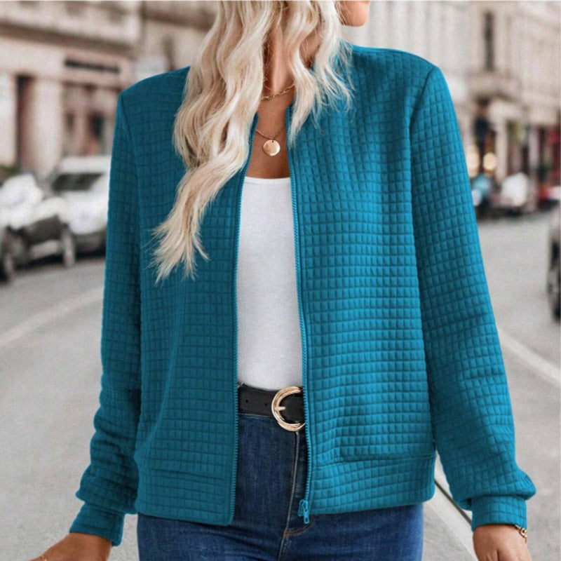 Studio Harvyn | Women - Quilted Jacket - Relaxed Fit - Zipper Front