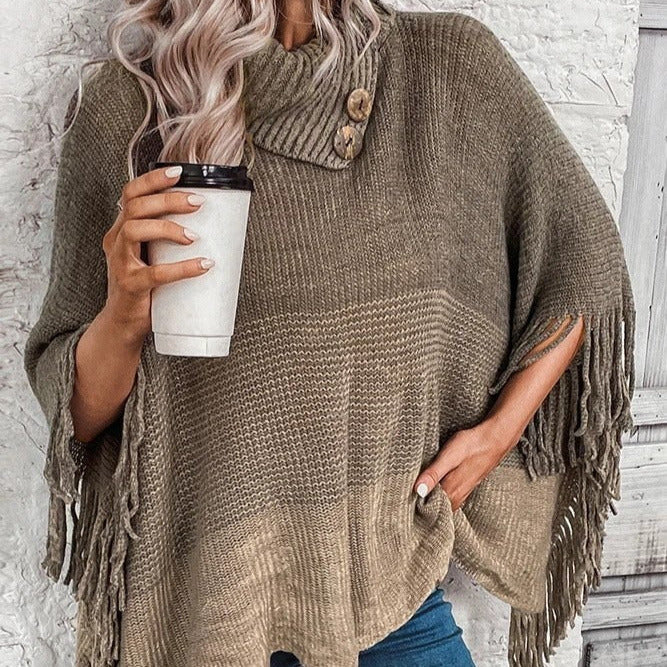 Studio Harvyn | Women – Oversized Knit Top - Turtleneck