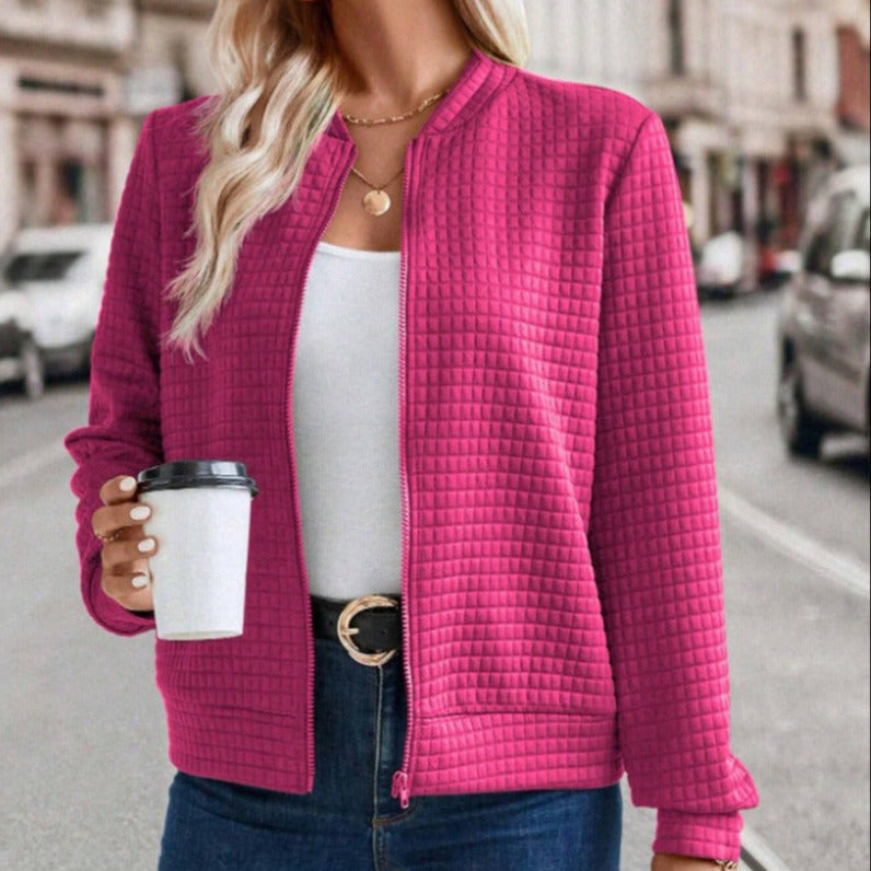 Studio Harvyn | Women - Quilted Jacket - Relaxed Fit - Zipper Front