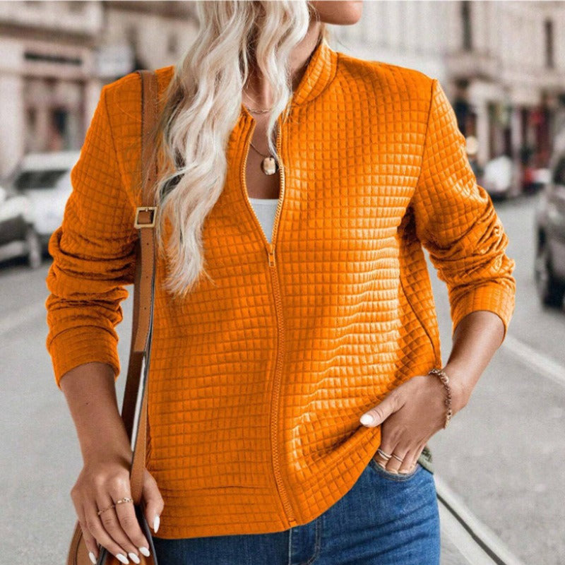 Studio Harvyn | Women - Quilted Jacket - Relaxed Fit - Zipper Front