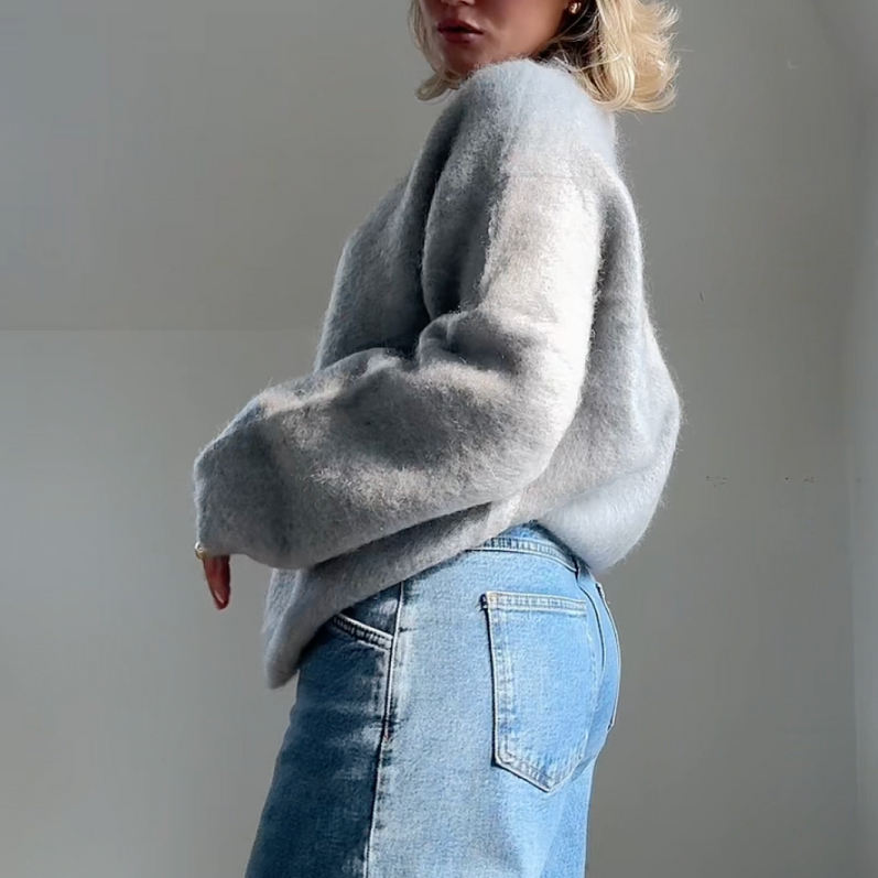 Studio Harvyn | Women - Soft Relaxed Winter Jumper - Round Neck