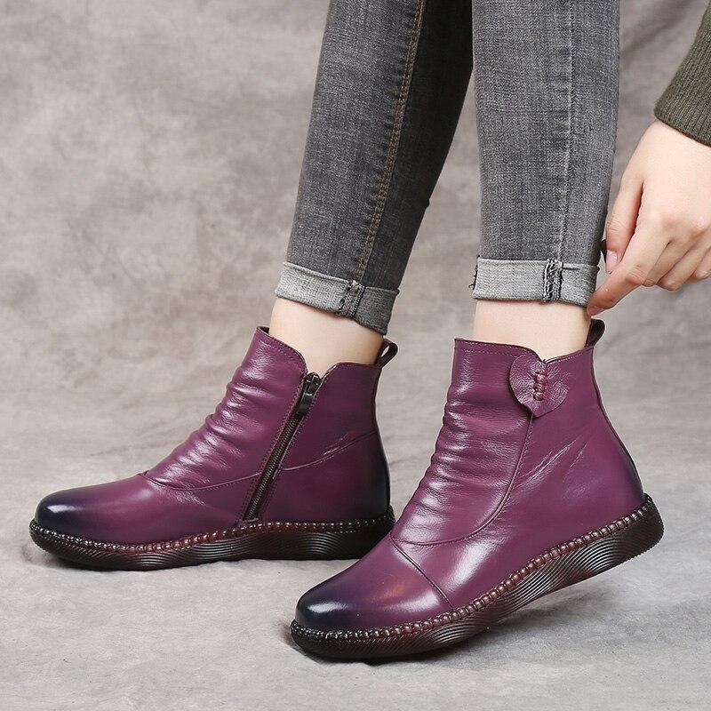 Studio Harvyn | Women – Faux Leather Ankle Boots - Ruched Front